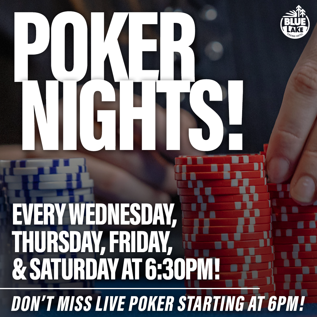 Poker available Wed-Sat starting at 6p