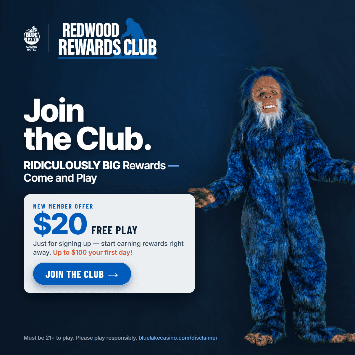 Redwood Rewards Club - Players Club - Blue Lake Casino Hotel