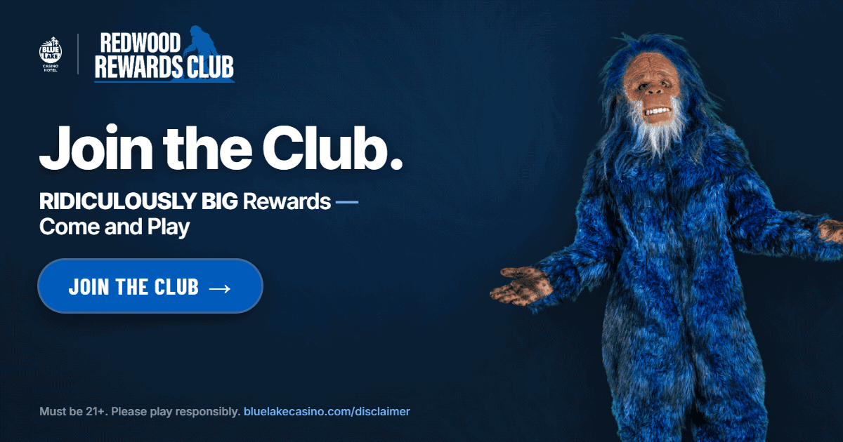 Redwood Rewards Club - Players Club - Blue Lake Casino Hotel